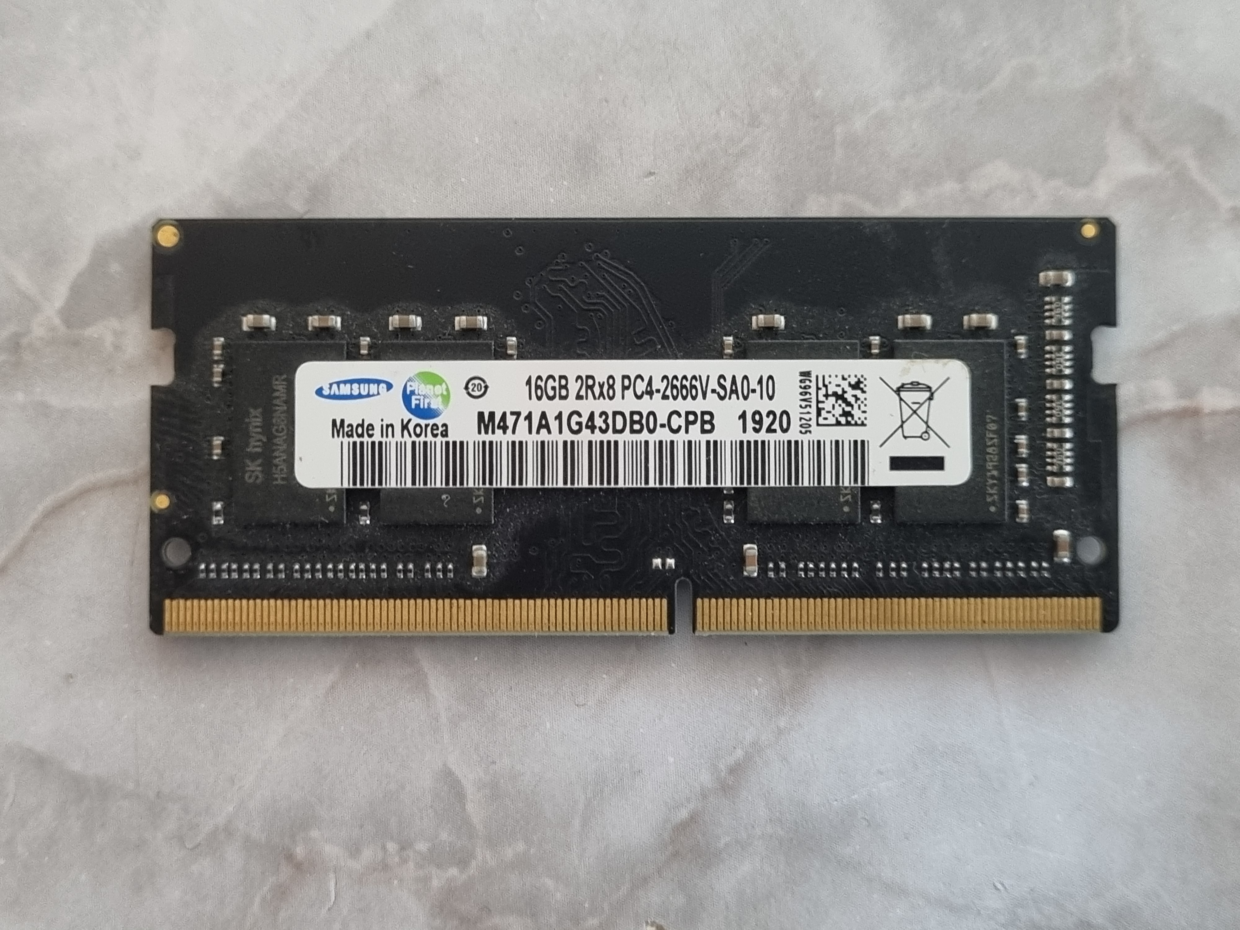 رم لپ تاپ Samsung 16GB PC4-2666V