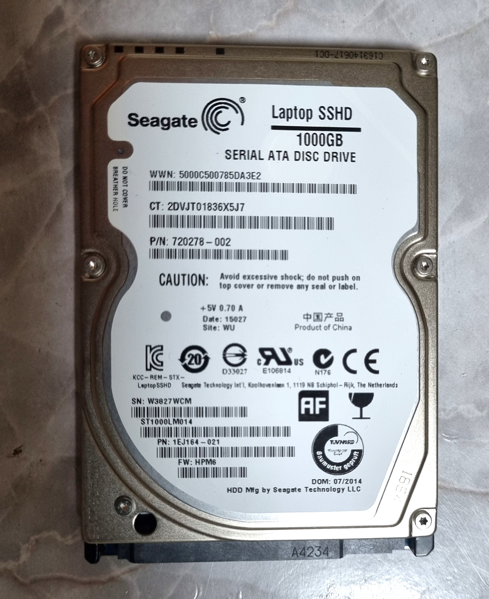 هارد لپ تاپ SEAGATE یک ترابایت SSHD